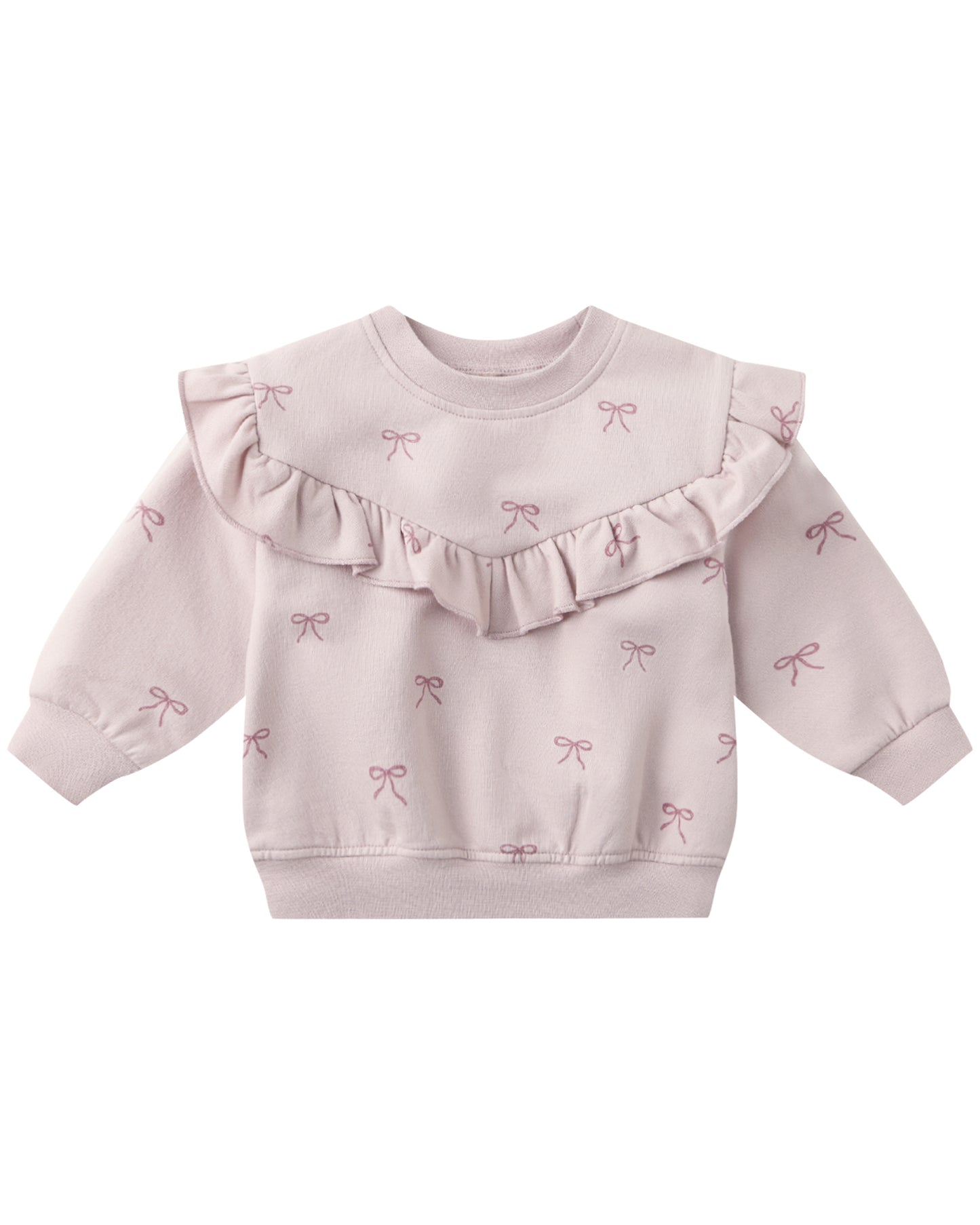 Ruffle Fleece Sweatshirt