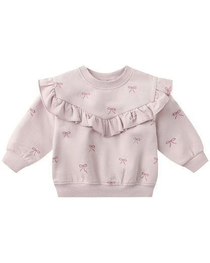 Ruffle Fleece Sweatshirt