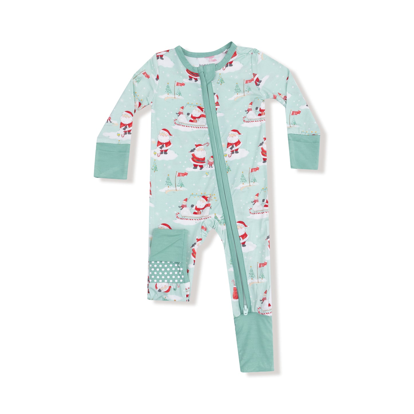 Golfing Santa Zipper Romper *FINAL SALE*