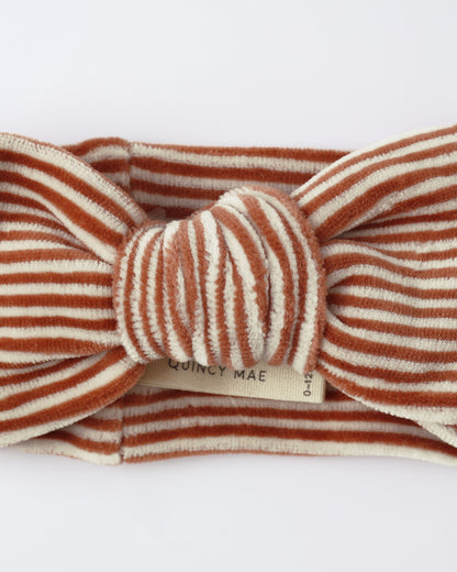 Velour Bow Headband