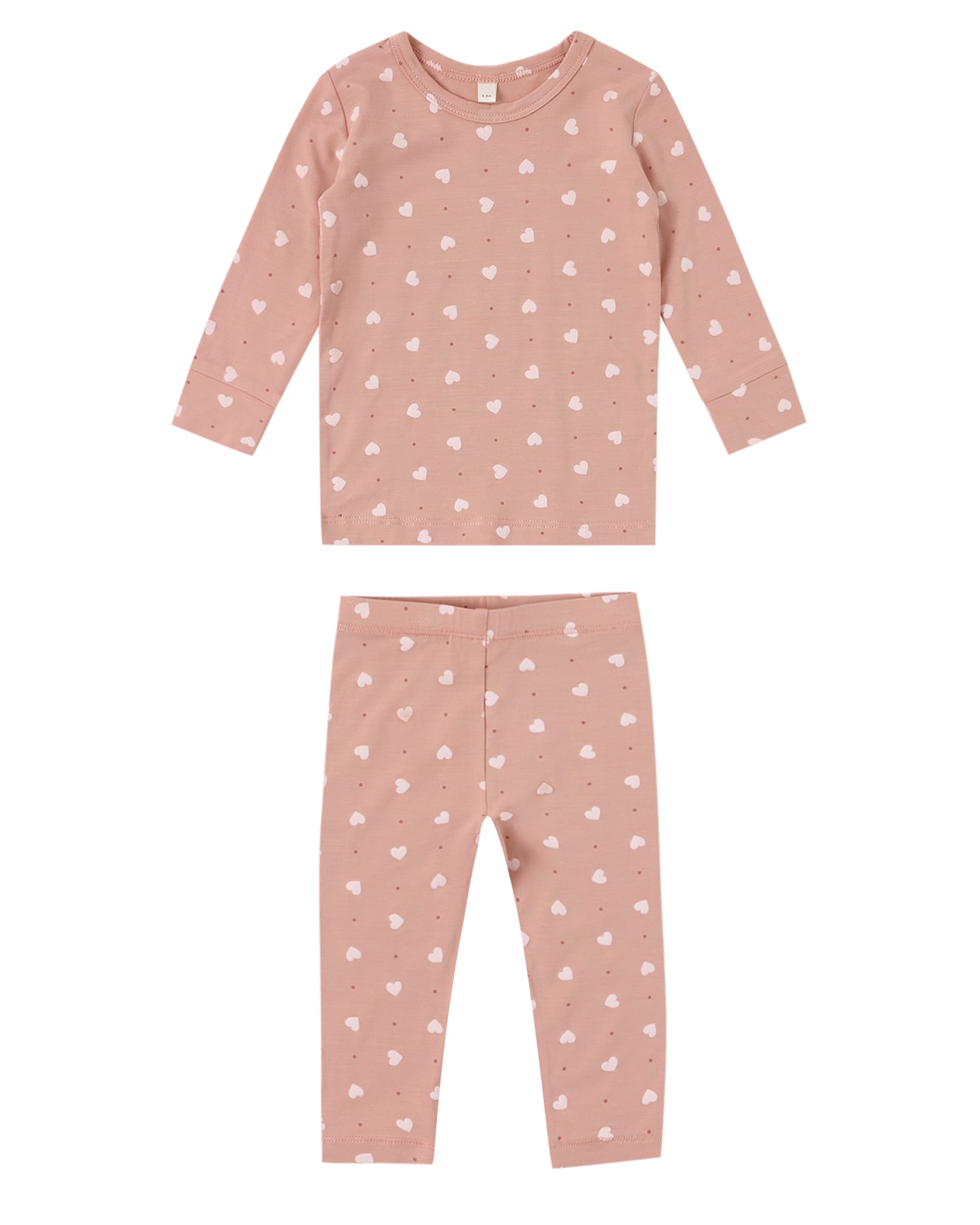 Bamboo Pajama Set (Pink Hearts) *FINAL SALE*