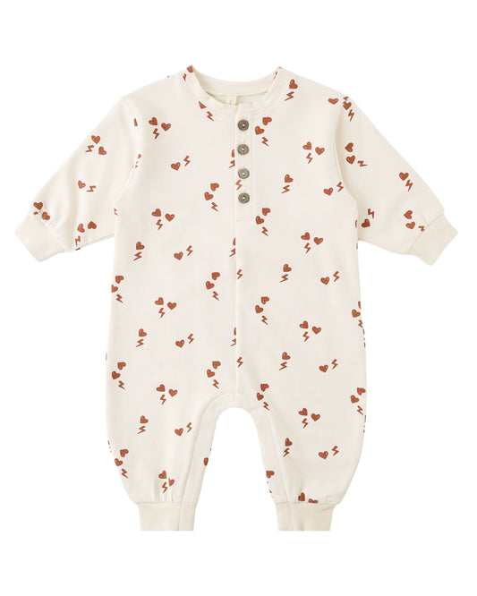 Relaxed Fleece Jumpsuit (Electric Love)