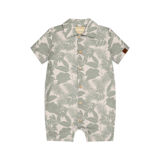 Button Up Vacation Romper