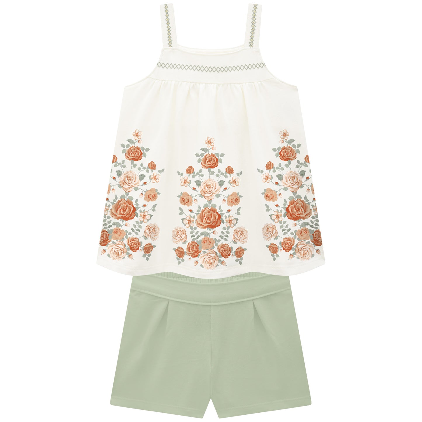 Soft Petals Tank & Short Set