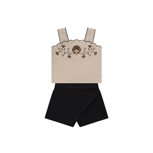 Heirloom Embroidered Tank & Skort Set
