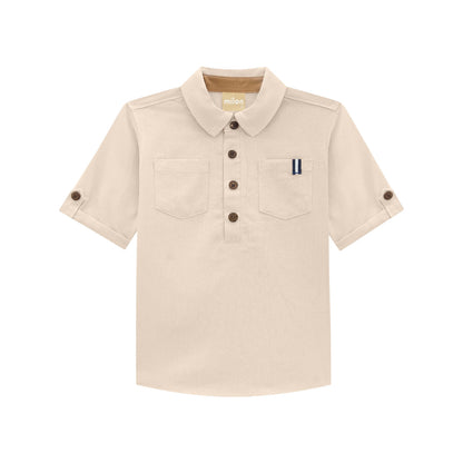 Sandstone Polo & Knit Short Set