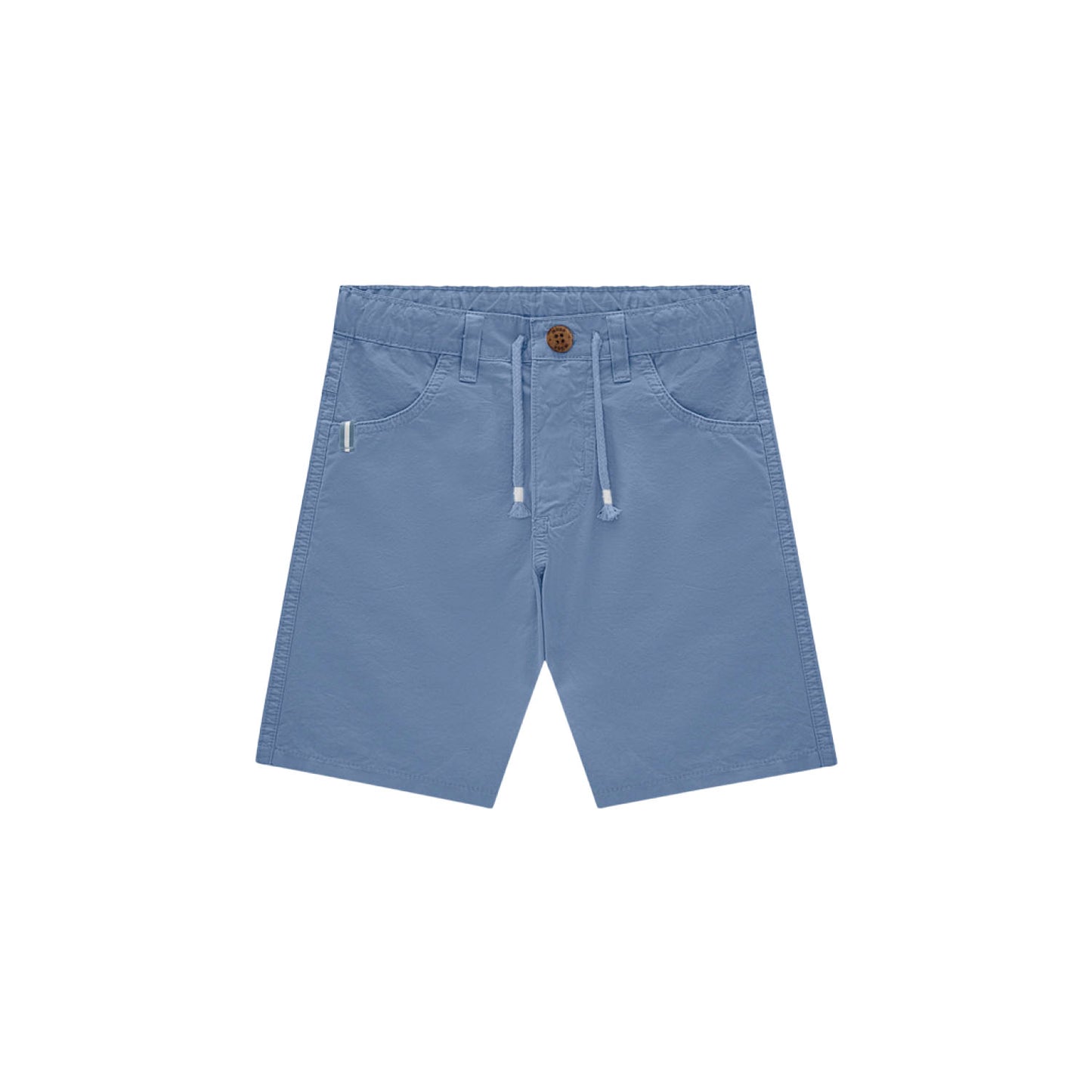 Solemn Blue Button-Up & Short Set