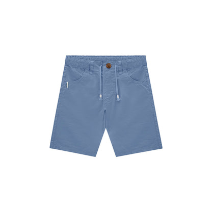 Solemn Blue Button-Up & Short Set