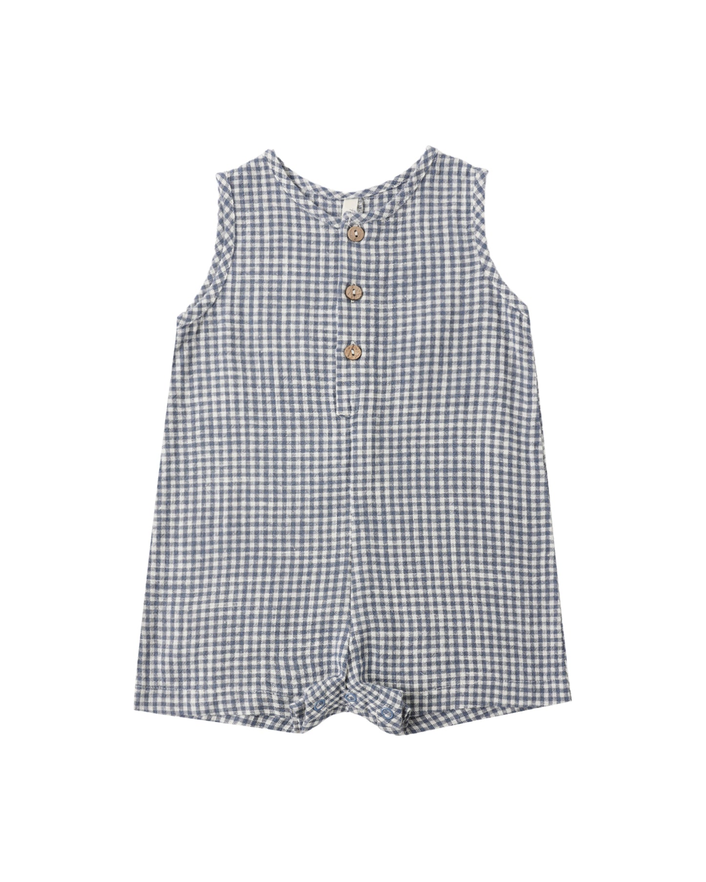 Maverick Romper (Marine Gingham)