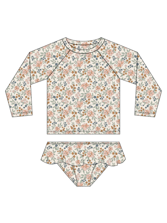 Rashguard Set (Flower Fields)