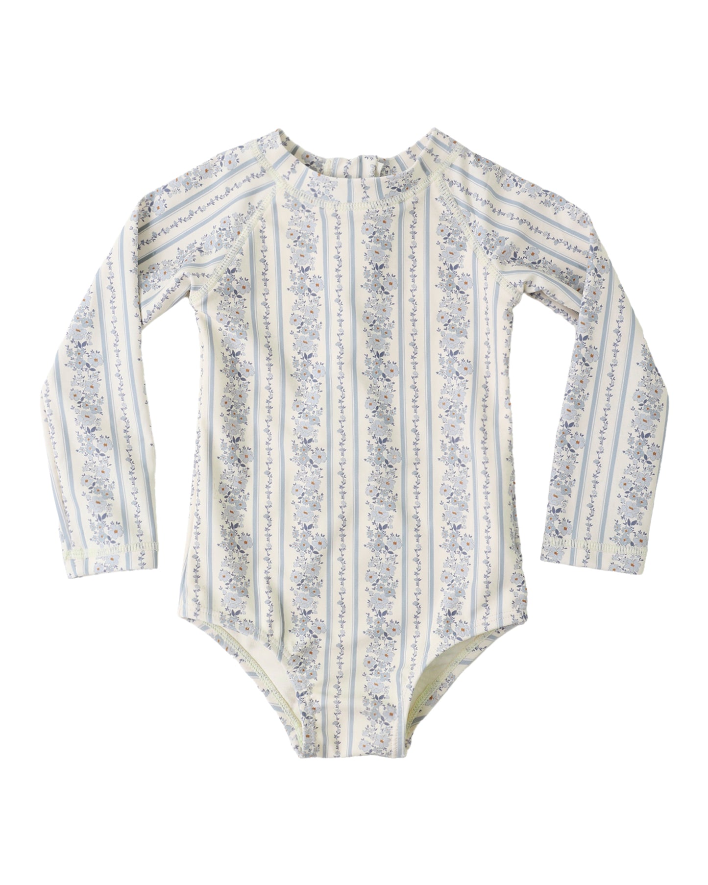 Delphine Rashguard One-Piece (Blue Floral)