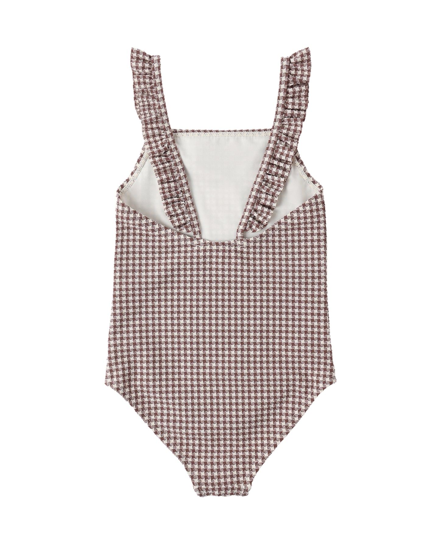 Positano One-Piece (Chocolate Houndstooth)