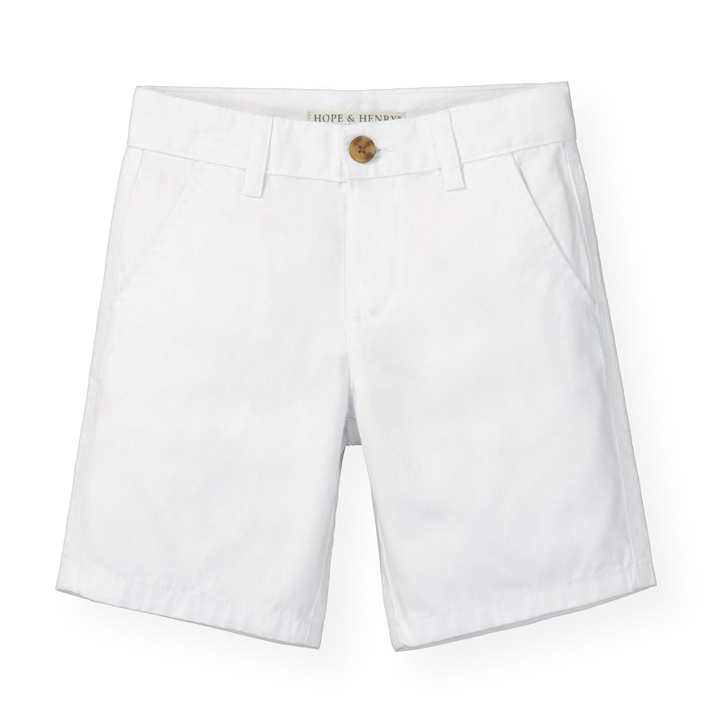 Organic Stretch Chino Short (White)
