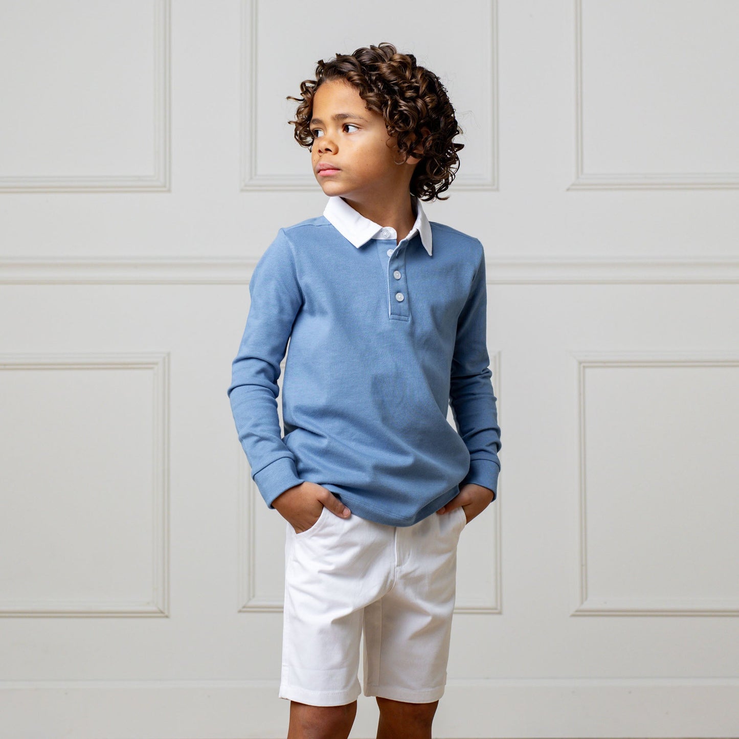 Organic Stretch Chino Short (White)