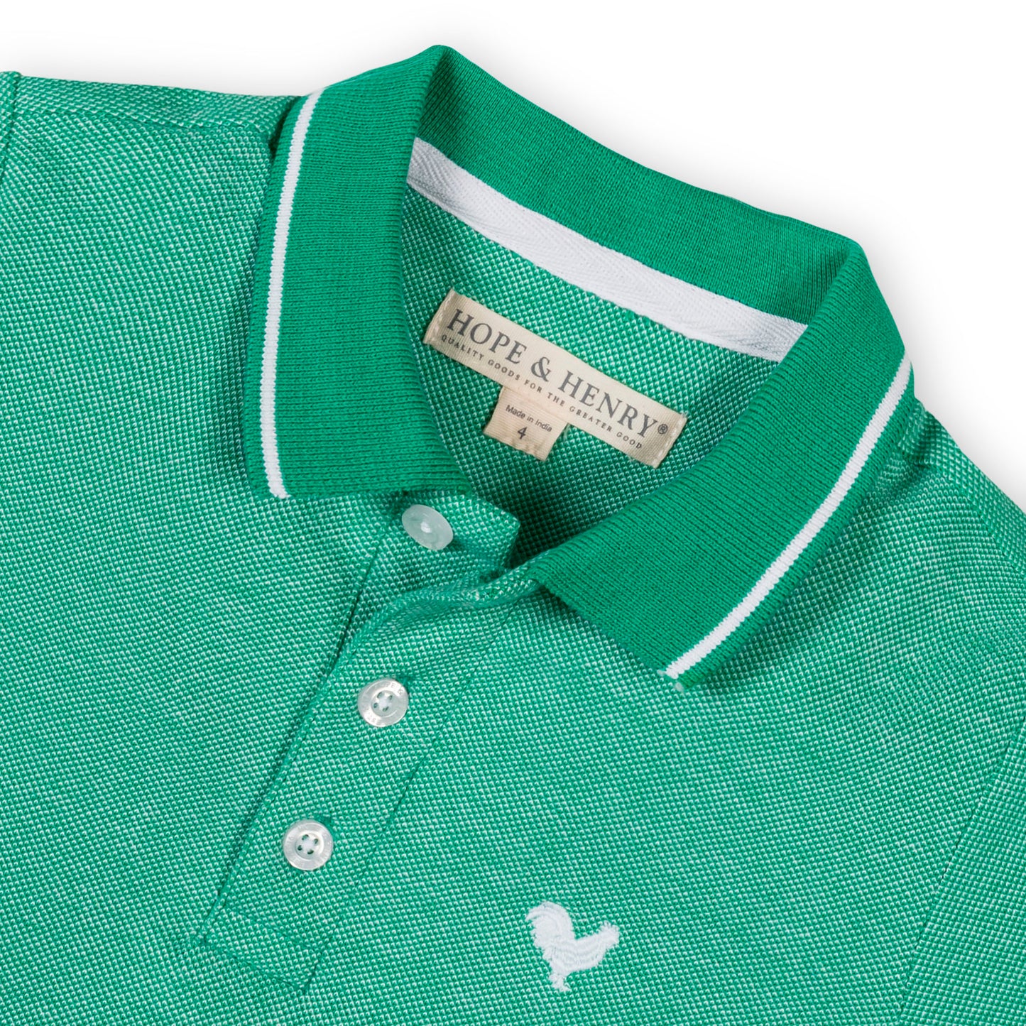 Organic Pique Polo (Kelly Green)