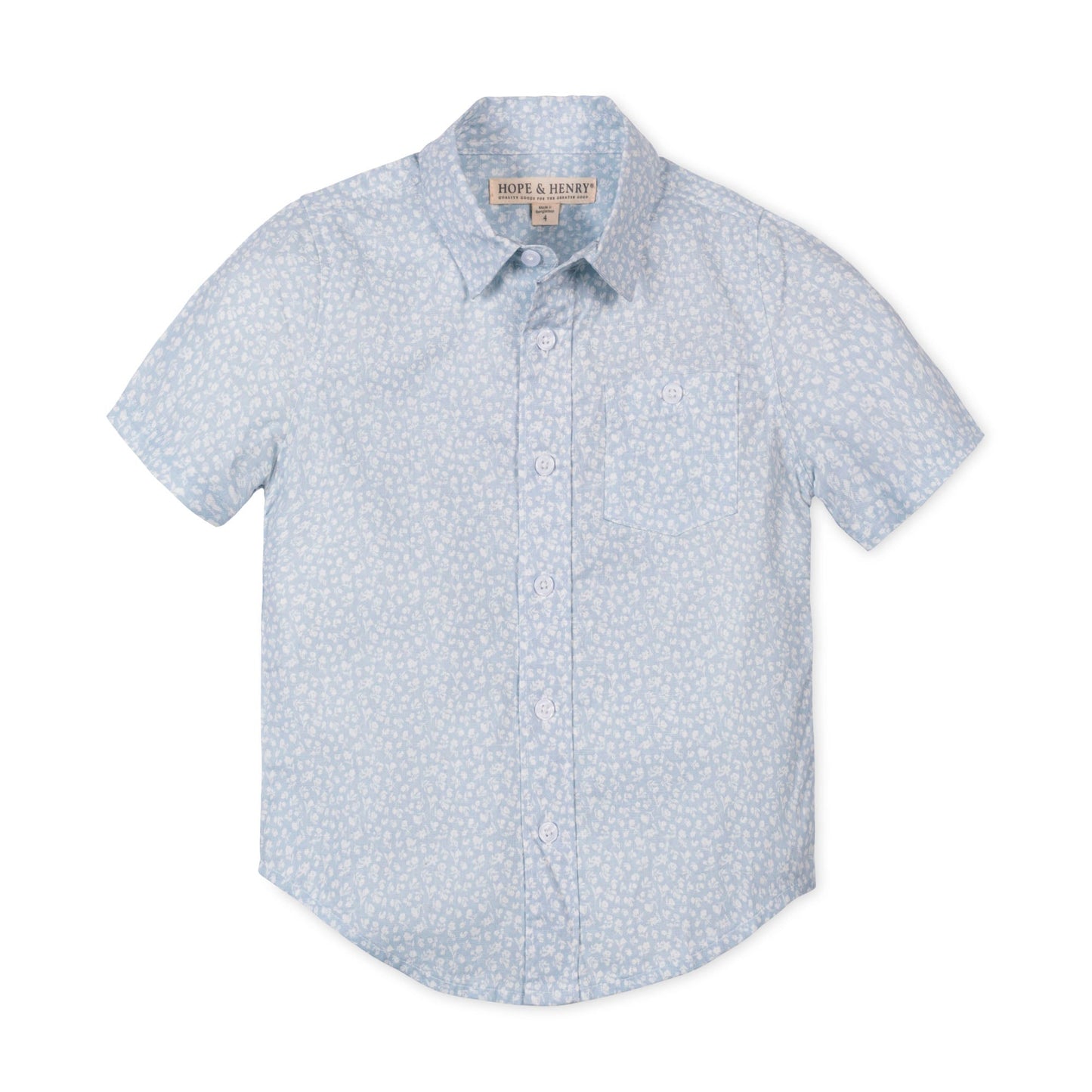 Linen Shirt (Blue Chateau Ditsy)