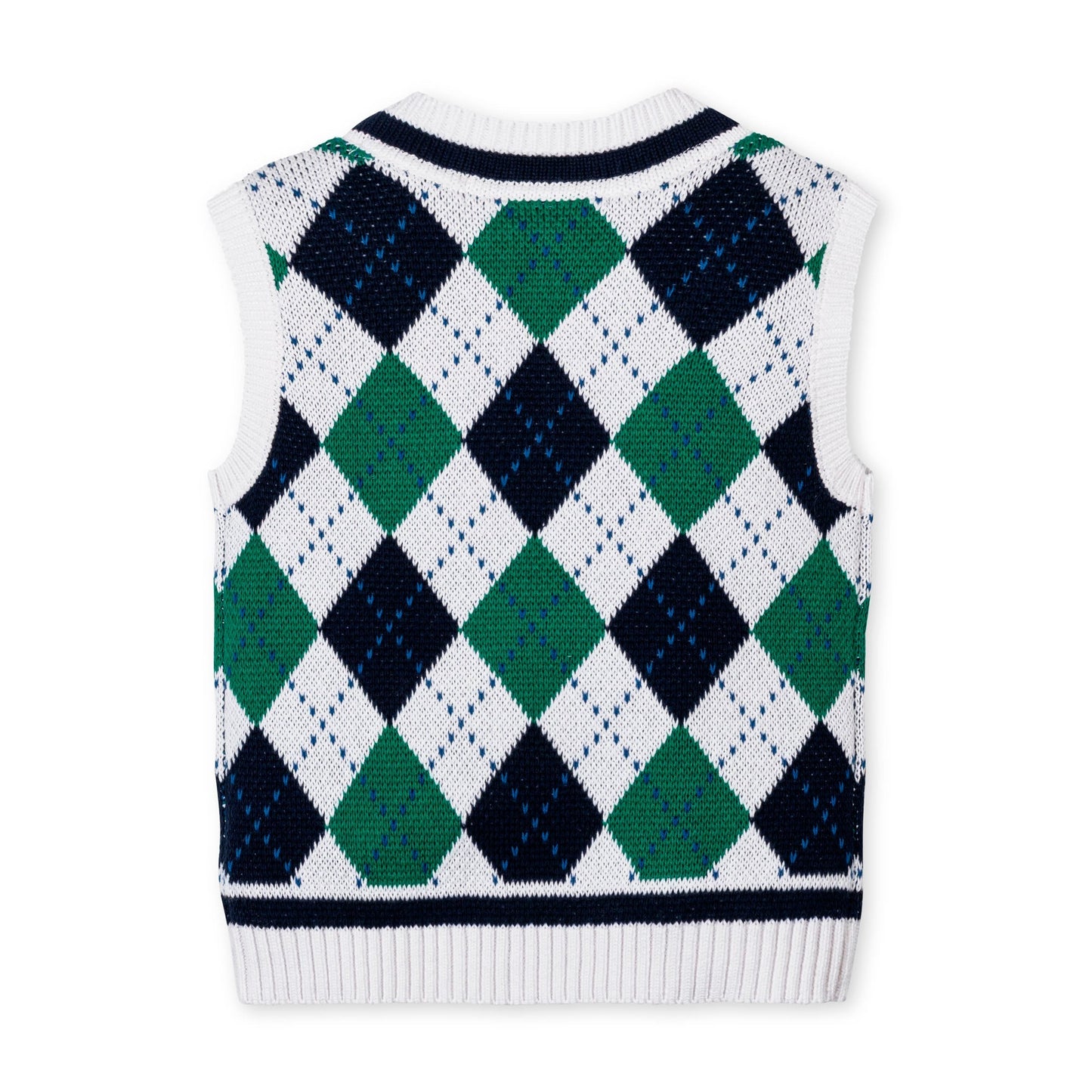 Organic Sweater Vest (Pickleball Argyle)