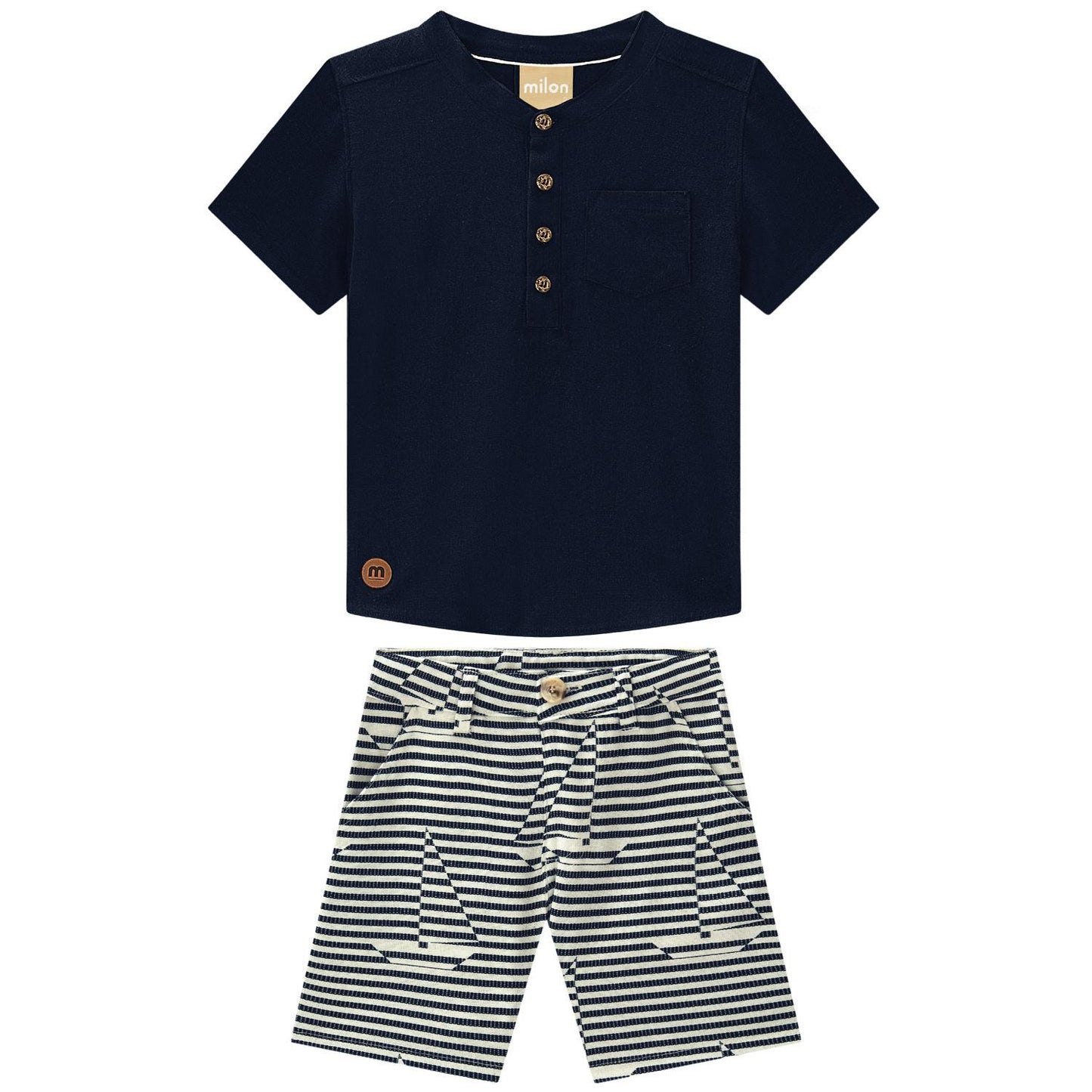 Navy Sailaway Henley Set