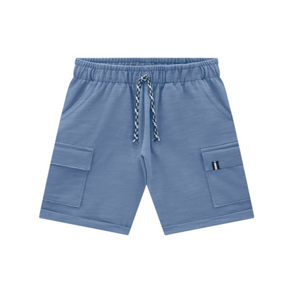 Solemn Blue Cargo Shorts