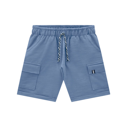 Solemn Blue Cargo Shorts