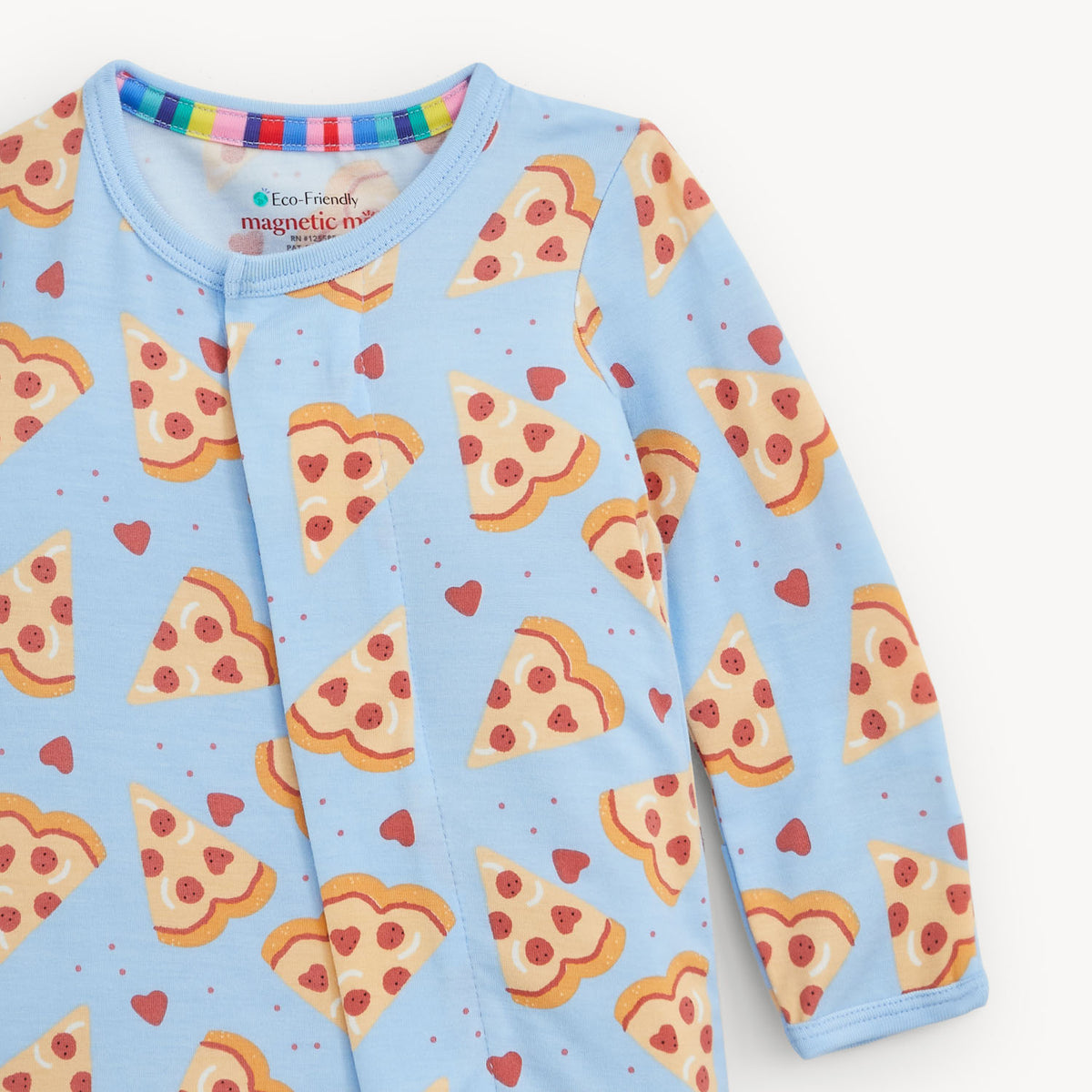 PIZZA MY HEART BLUE MODAL FOOTIE