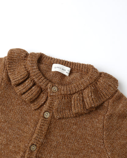 Ruffle Collar Cardigan