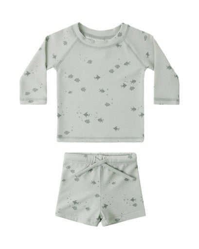 FINN RASHGUARD + SHORT SET FISH
