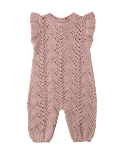 MIRA KNIT ROMPER MAUVE