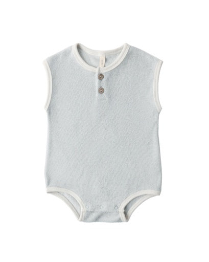 TERRY CLOTH ROMPER SKY
