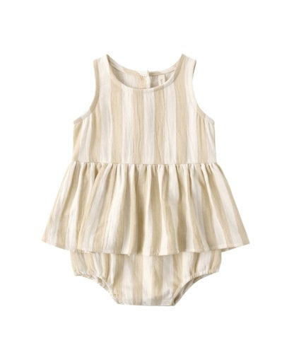 SKIRTED TANK ROMPER SUMMER STRIPE