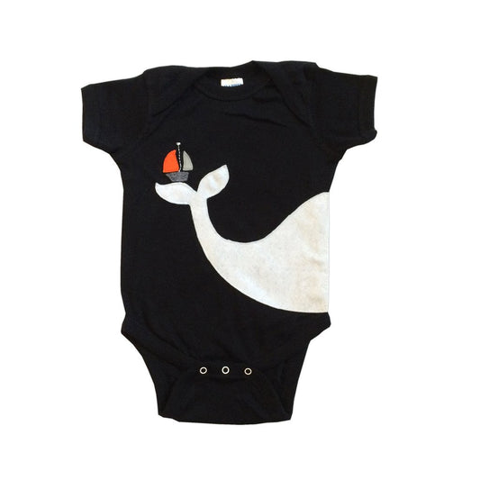 Big Whale & Little Sailboat Onesie